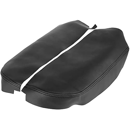 X AUTOHAUX 1Pair Car Center Console Lid Armrest Seat Box Cover Protector Replacement Microfiber Leather for Acura MDX 2007-2013 Armrest Lid Not Included Black