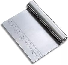 Genérico Espátula Raspador Cortador De Massas E Legumes Inox 15 cm Aço Inox
