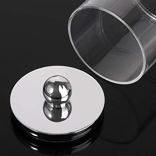 Tbestmax 10 Oz Cotton Swab/Ball/Pad Holder, Qtip Apothecary Jar, Clear Bathroom Containers Dispenser For Storage 3 Pack #TOP2