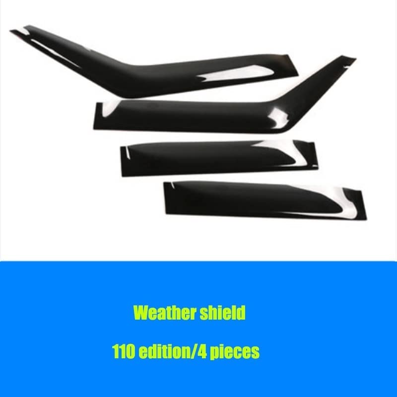 Compatible Avec Land Rover Defender 110/130 2020-2024 - Déflecteurs De Fenêtre Latérale En ABS à Montage Extérieur - Protection Contre La Pluie Pour Fenêtres De Voiture - 4 Pièces (version 110/130