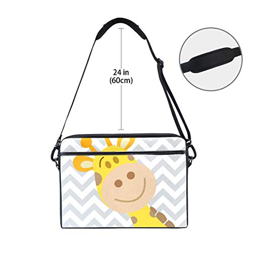 Funda bandolera para portátil de 14 pulgadas a 15,4 maletín protector Chevron 6