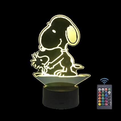 Amazon スヌーピー犬3d Ledナイトライトクリエイティブホームデコレーション3dビジョン3dビジュアル照明7色変更usb充電テーブルランプ誕生日プレゼントエンターテイメント装飾ギフト子供のおもちゃ 並行輸入品 N A テーブルランプ 通販