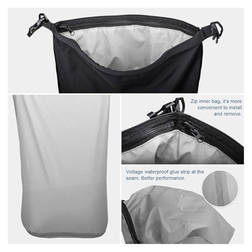 Paquete equipaje lateral para moto impermeable y multifuncional 6