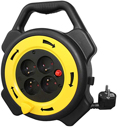 Enrollador ABS Tec Hit 6310 de 10 m con cable de 3x1,5 mm2 2