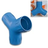 Y-Shape Connector for Air Toobz, 3-Way Expansion Adapter, Snap-Fit Tube Joiner, Interactive Play Accessory (Blue)