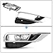 ECOTRIC Fog Lights Compatible with 2015 2016 Honda CR-V CRV Replacement for 33900T1WA11 33951T1WA11 HO2592140 HO2593140 Driving Bumper Fog Lamps + Bulbs + Switch(Clear Lens+Silvery bezel