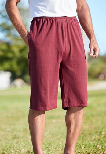 KingSize Men's Big & Tall Lightweight Extra Long Jersey Shorts3