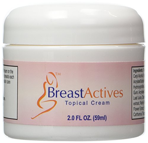Breast Actives All Natural Breast Enhancement Cream - Natural Formula for Natural Breast Enhancement - 2 oz (1 Month Supply)