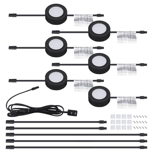 LUMILAND Wired LED Puck Lights Kit 2.68