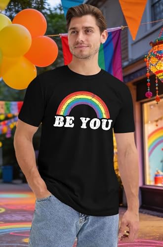 Image of Ithalt Pride Tank Top for Women LGBT Rainbow Flag Shirt Love Heart Graphic Tee Lesbian Gay Pride Sleeveless Vest