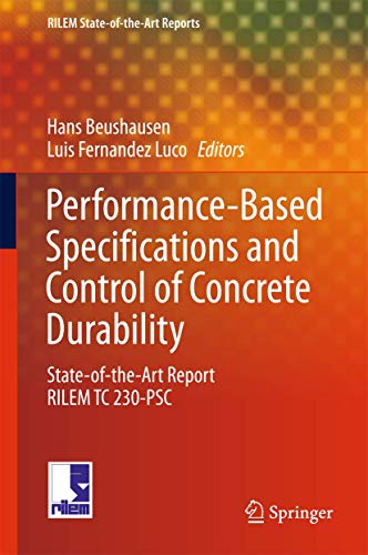 Performance-based Specifications Concrete Durability RILEM TC 230-PSC State-of-the-art