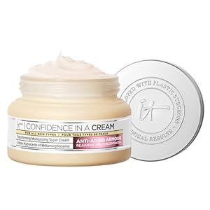 IT Cosmetics Confidence in a Cream – Hydrating & Anti Aging Face Moisturizer, Visibly Reduces Fine Lines & Wrinkles, Up To 48H Hydration, Repairs Skin Barrier, Squalane & Ceramides, For All Skin Types