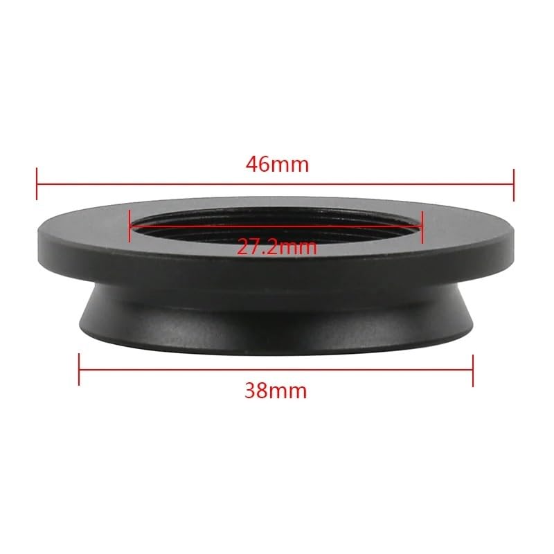 Microscope 38MM to 27.2MM Thread Converter Adapter Ring for Stereo Microscope 0.35X 0.5X 1/2 CTV