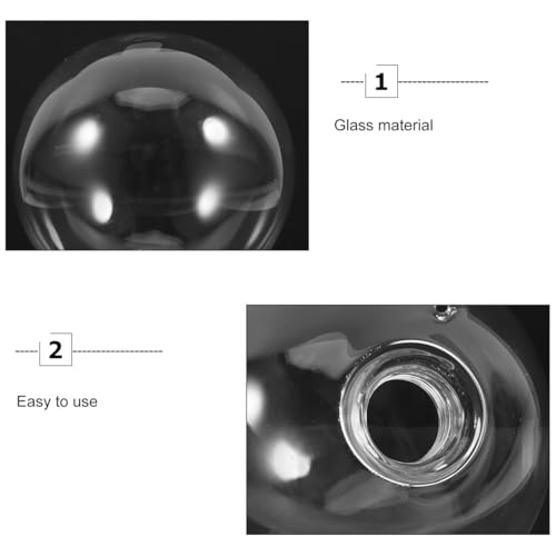 Image of Modern Frosted Globe Lamp Shade Base Replacement Ceiling Fan Light Covers Pendant Fixtures