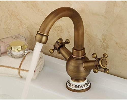 Robinetterie salle de bain laiton antique haut de gamme style rétro
