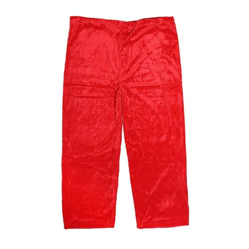 Roupa Papai Noel Veludo Tam Único Fantasia Completa Luxo Com Barba e Gorro 5 Peças