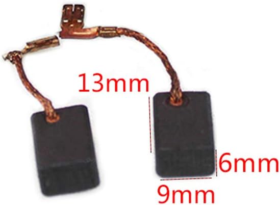 Carbon Brushes 6x9x13mm Compatible with CB458 CB459 CB460 GA4030 GA4031 GA5030 GA4530 PJ7000 MT870 GA4034 GA4534 MT3010C MT91 JS1000 (5 Pairs)
