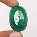 REAL-GEMS AAA+ Zambian Green Emerald Oval Cut 49.10 ct Faceted Gemstone for Jewelry Making, Emerald Gemstone Beads, Loose Gemstone