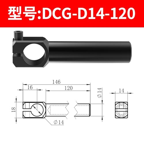 Conector neumático de montaje DCG-D30-140 para aire comprimido 8