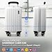LUGG 40cm Vacay Suitcase, ABS Hard Shell Cabin Luggage with Aluminium Trolley Handle, 360° Spinner Wheels, Water-Resistant & Durable, Ryanair Underseat Compatible Travel Bag (40x30x20cm)