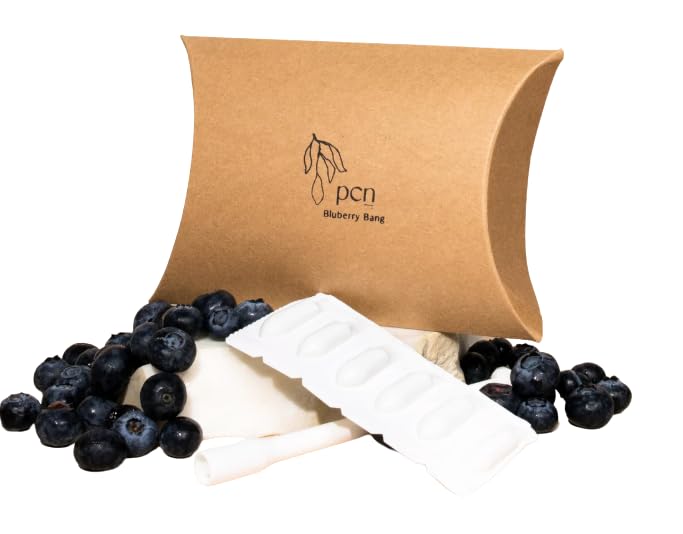 Blueberry Flavored & Scented Moisture Melts for Feminine Wellness – Gentle Botanical Formula for Softness & Freshness – 5, 15, or 25 Count