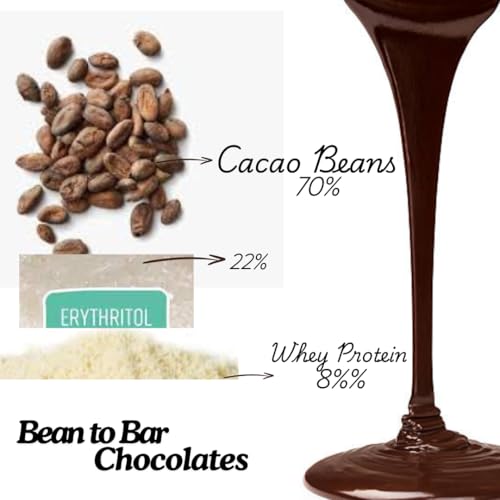 Image of GoWhey Single Origin Dark Chocolate | 70% Cocoa | Sugar-Free | Keto-Friendly | Low carb. 55g