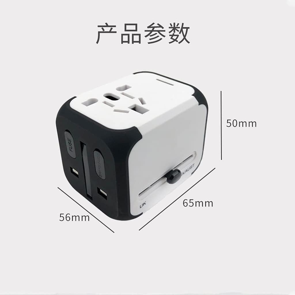 Adaptateur de Voyage Double USB Tout-en-Un chargeurs de Voyage dans Le Monde Entier adaptateurs Adaptateur de Prise Internationale pour Les Voyages dans Le Monde Entier