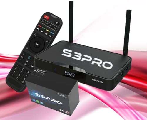 S3 Pro New Model 2022 Android 9 TV Box 2GB+32GB Wi-Fi with Voice Remote Control