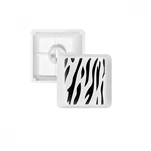 Keycaps PBT blanc motif zèbre pour éliminer la brillance du clavier mécanique