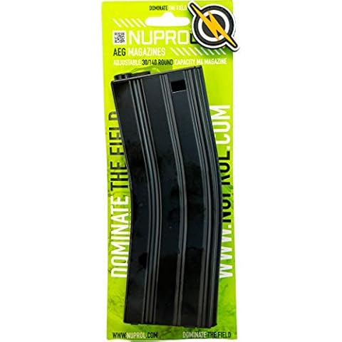 NUPROL M4 LOW/MID CAP MAG Magazine 30 to 140RND and patch by First and Only, for Airsoft gun Cover