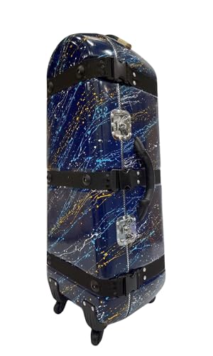 Image of MIRAJ Musical Tabla Fiberglass Case 3 Set (Dark Blue Splash)