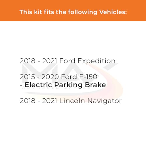 Image of MAX Advanced Brakes - Brake Kit For 2015-2020 Ford F-150 (w /Electric Parking Brake)| Carbon Ceramic Brake and Rotor Kit Front and Rear| Cross-Drilled Brake Rotors