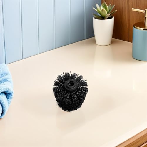 Image of 5-Pack Bathroom Brush Replacement Heads Universal Round Ball Design Plastic Toilet Scrubber for Home and Office Cleaning
