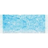[ESASAR] マフラー 大判 ストール ファッション 秋冬 防寒 防風 厚手 肩掛け 防寒 柔らかい あったか起毛 羽織り 通勤 通学 男女兼用 肌触り良い 暖かい ストールショール プレゼント ブルーハワイのかき氷のテクスチャ柄