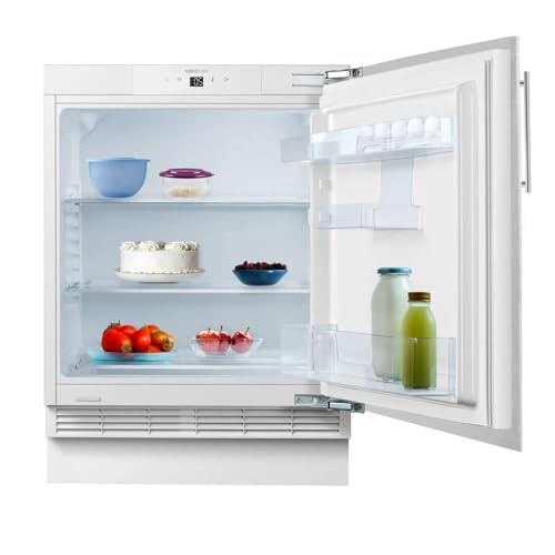 Cecotec Mini Nevera Integrable de 138 L Bolero CoolMarket TT BI 138 White E. Altura 81,8 cm y 59,5 cm de Ancho, Display Touch, Fast Cooling, Puerta Reversible, Temperatura Regulable, Blanco