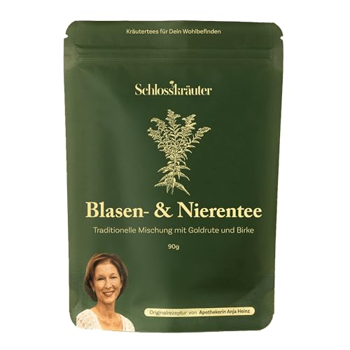 Blasen- und Nierentee mit Brennnessel Birkenblätter & Goldrute von Schlosskräuter | 100% natürlicher Nierentee Kräutertee | Brennnesseltee Entwässerung mit Goldrute | Hochwertige Zutaten ohne Zusätze