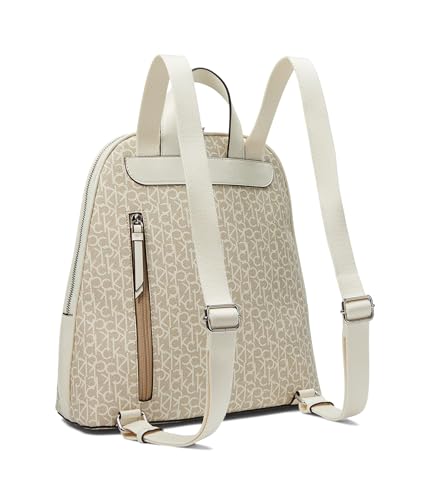 Calvin Klein Lillian Signature Backpack Khaki/Vanilla/White/Desert Sage One Size2