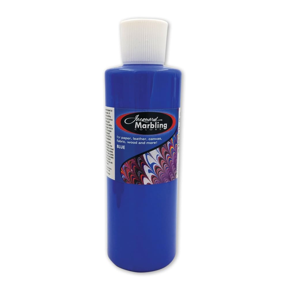 Jacquard Blue Marbling Colour Floating Paint For Water Based Ebru Art, Suminagashi Crafts And Fabric Design Projects 236Ml (8 Fl Oz)