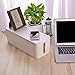 Cable Organizer Box Set of Three, Power Cover Cord Holder Surge Protector for Desk (White)
