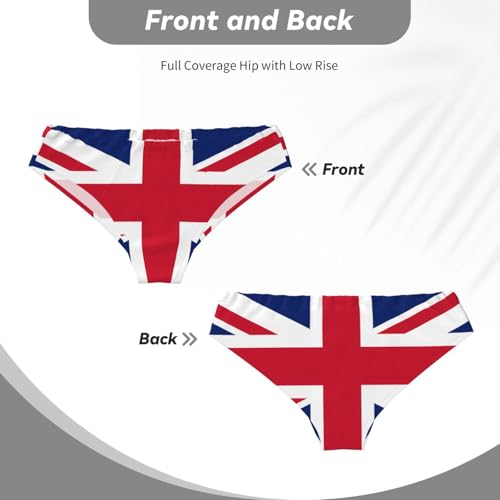 Men's Triangle Briefs - Comfort Soft Stretch British Flag Print Classic Fit Underwear, with Contour Pouch4
