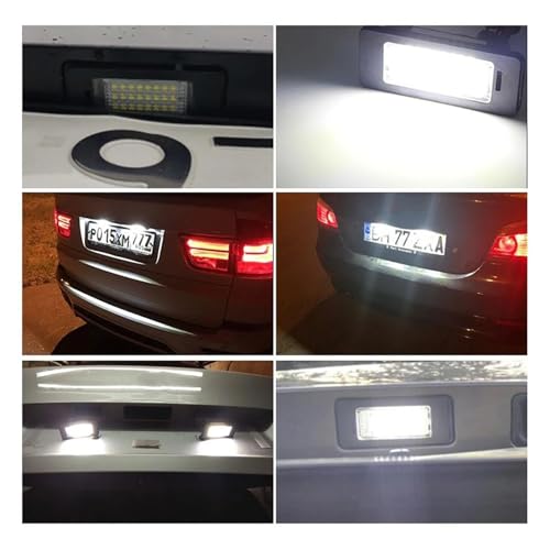 Luces de matrícula claras y estables para Skoda Superb Sedán con ajuste impermeable de 2 piezas 2