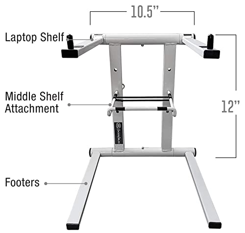 image for AXA AXCESSABLES AxcessAbles DJLTS-01 DJ Tabletop Laptop Stand with Bag