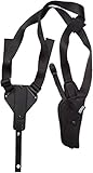 Uncle Mike's Black Kodra Nylon Sidekick Vertical Shoulder Holster (Size 5, Left-Hand)