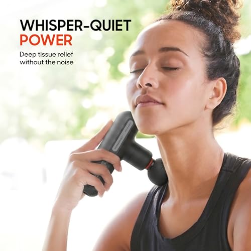 Image of Sharper Image Powerboost Move Aero [New 2026 Version] Mini Deep Tissue Percussion Massage Gun| Muscle Recovery & Pain Relief Massage Tool| Full Body Back & Shoulder Massager| Travel Gift for Men Women