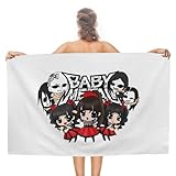 ベビーメタル Babymetal バスタオル 大判 ビーチタオル 柔らか肌触り 毛布 速乾マット 吸水性 耐久性 軽量 ジム 海辺 温泉 海水浴 旅行 家庭 業務用 グッズ キャラクター 人気 プレゼント 洗濯可能 80cm×130cm
