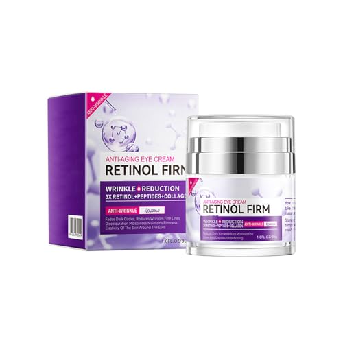 Wootapson Crema Para Ojos Con Retinol,Crema De Contorno De Ojos,Contra Signos De Envejecimiento Crema Para Ojos,Hidratante Para Ojos,Rico Bálsamo Para Los Ojos Para Suavizar Eficazmente Las Arrugas