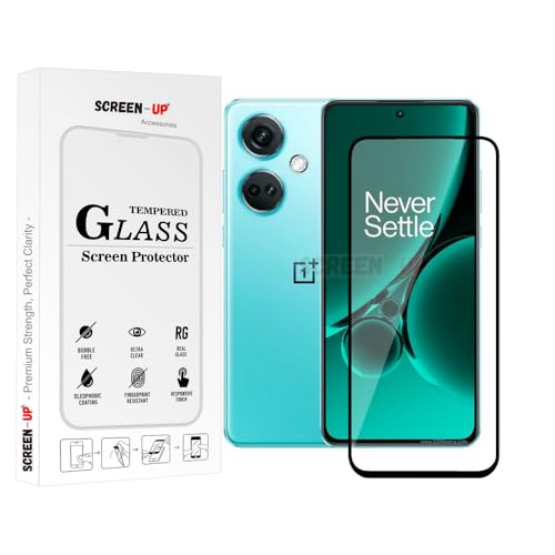 Image of ScreenUp Tempered Glass For OnePlus Nord CE3 - Ultra Clear, 9H Scratch Resistant, Full Coverage, Easy Install Screen Protector