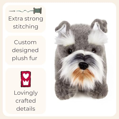 Schnauzer Slippers for Women and Men - Fuzzy Plush Dog Slippers for Adults4
