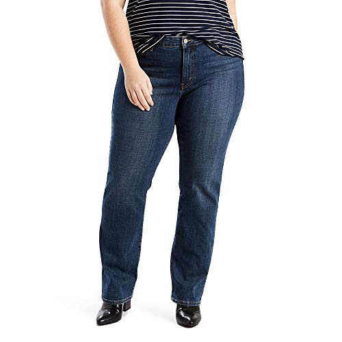 Levi's Women's Plus-Size 414 Classic Straight Jeans, Oak Blues, 36 (US 18) R
