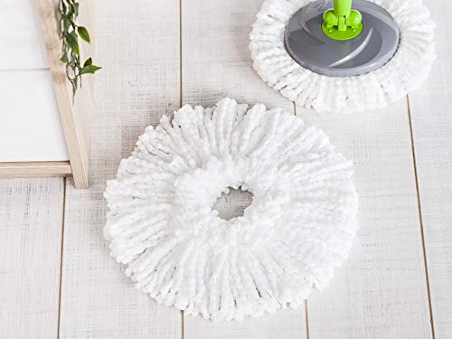 Image of YORK 360 Degree Rotating Spin Mop Cleaner, Microfiber Mop Head Replacement Refill for Home & Office Floors, Tiles & Wooden Floor Dust Cleaner Use Spin Mop Refill in Pack of 2